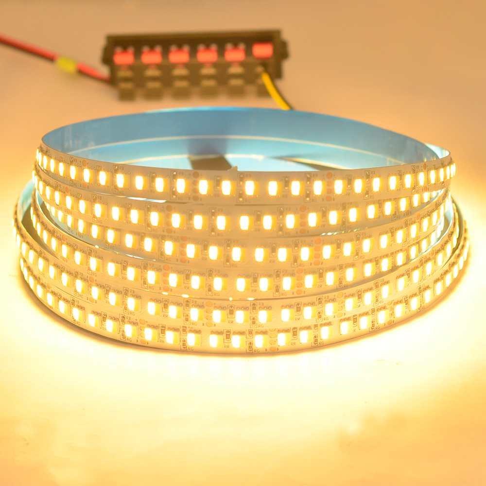 Single Row DC24V 5050SMD 600LEDs 2in1 Flexible LED Strip Light - Color Temperature Pure White+Warm White Single Row DC24V 5050SMD 600LEDs 2in1 Flexible LED Strip Light - Color Temperature Pure White+Warm White